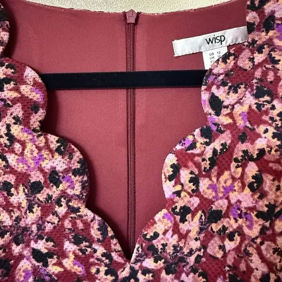 Wisp Stitch Fix Fit and Flare‎ Knit Dress Sleeveless V-Neck Women's Size 12 NWOT - Picture 4 of 8